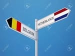 De Belgische en Nederlandse vlag